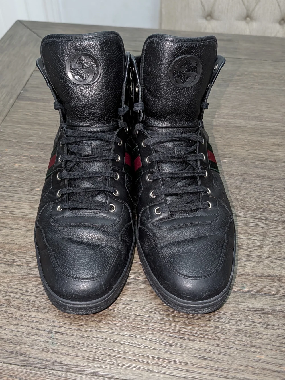 Gucci Coda Guccissima Sz 16 G Black Men’s Sneakers Authentic
